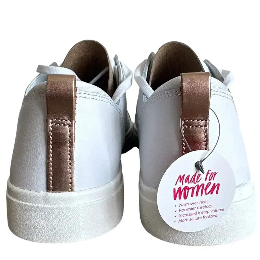 Ryka Haiku Sneakers Women's Size 9 White Leather Perforated Lace Up New Box Shoe